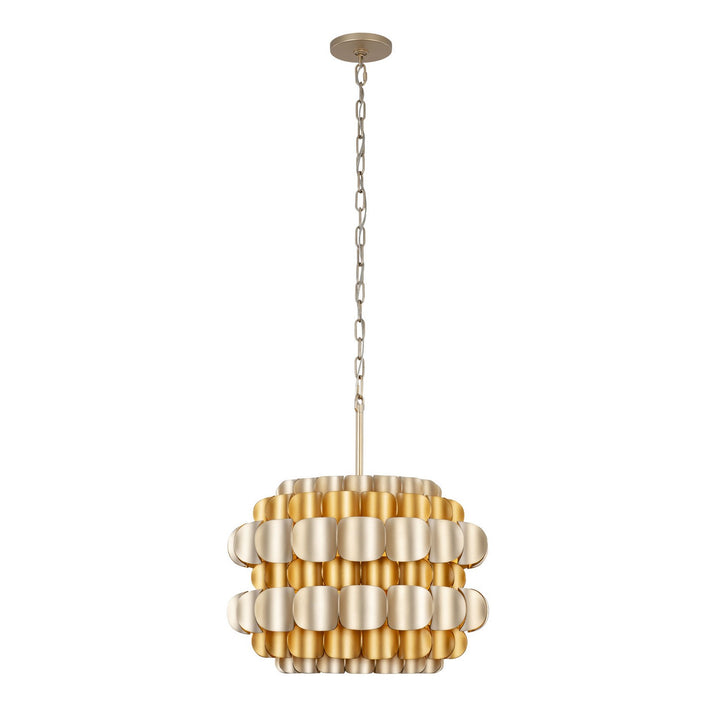 Varaluz Swoon 382P03AGGD Pendant Light - Antique Gold/Gold Dust