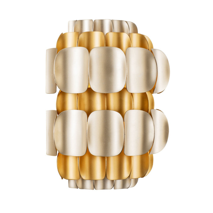 Varaluz Swoon 382W01AGGD Wall Sconce Light - Antique Gold/Gold Dust