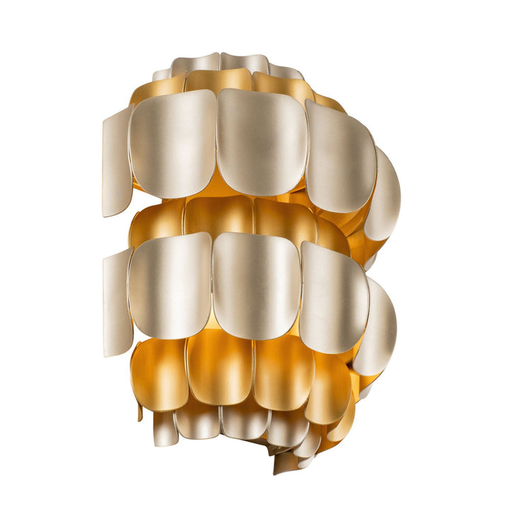 Varaluz Swoon 382W01AGGD Wall Sconce Light - Antique Gold/Gold Dust