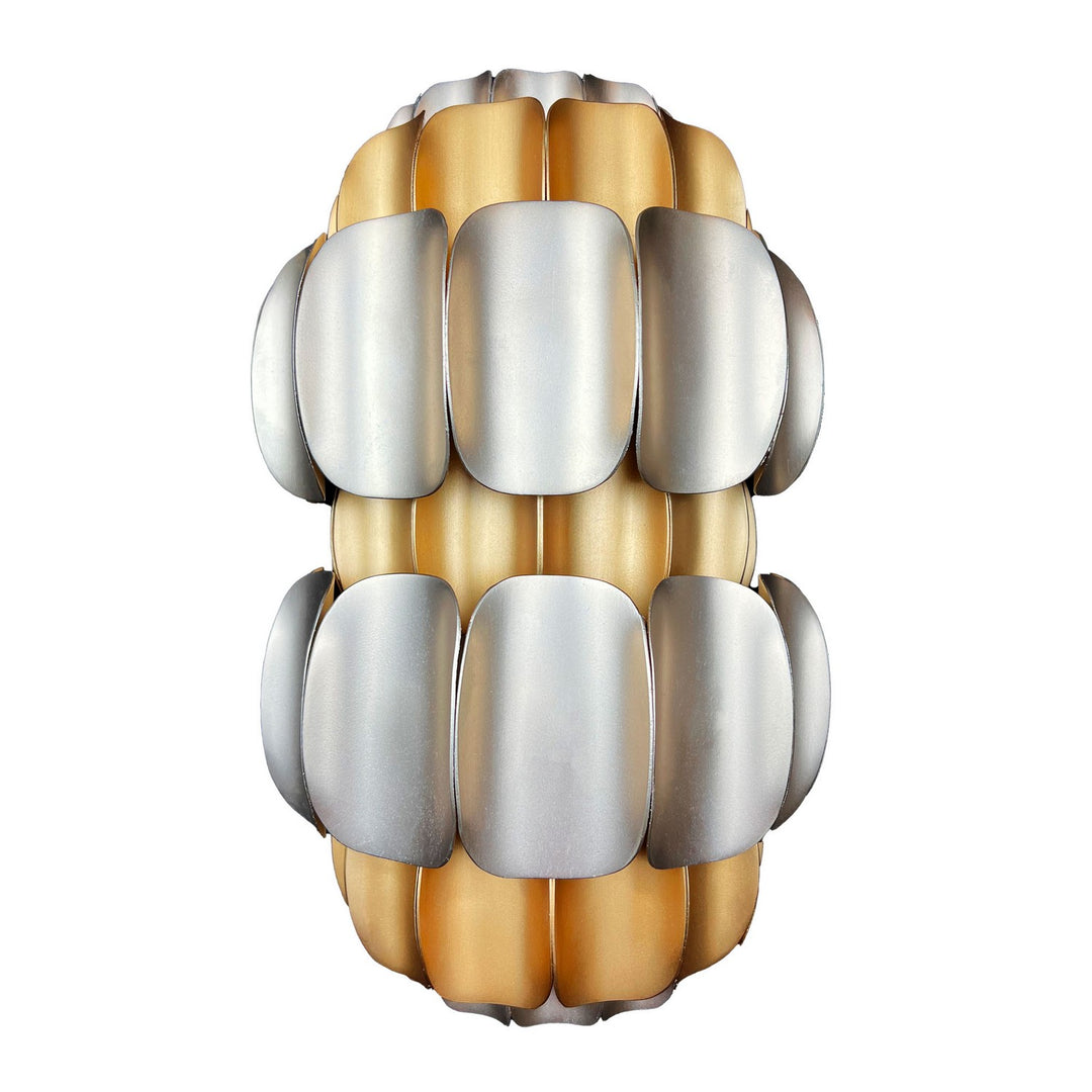 Varaluz Swoon 382W02AGGD Wall Sconce Light - Antique Gold/Gold Dust