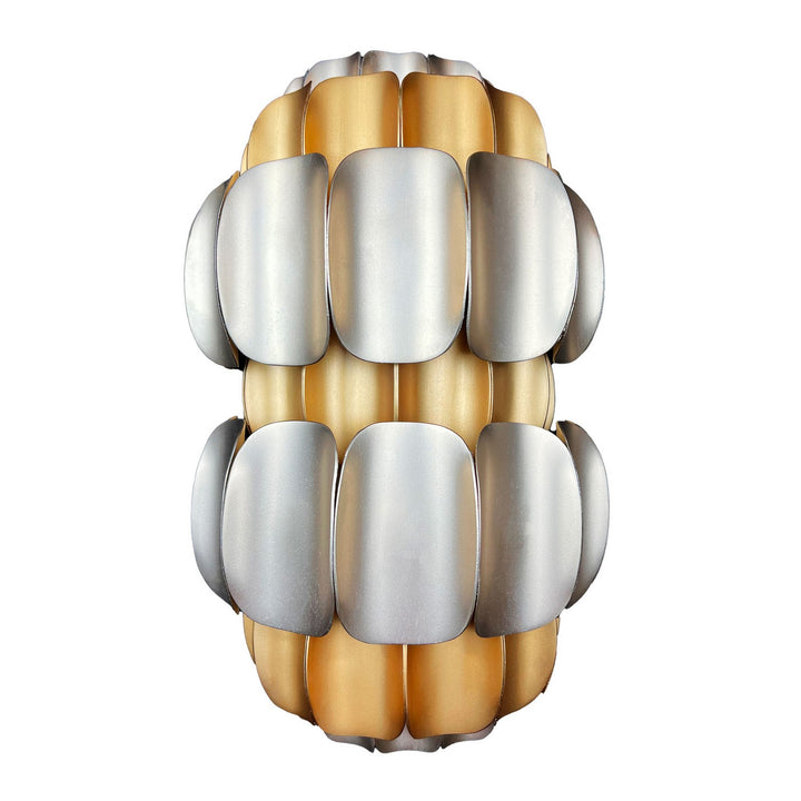 Varaluz Swoon 382W02AGGD Wall Sconce Light - Antique Gold/Gold Dust