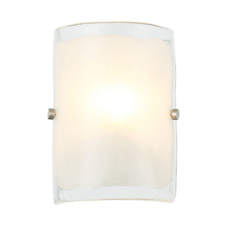 Varaluz Fairchild 385W01BNS Wall Sconce Light - Black/Polished Nickel/Satin Brass