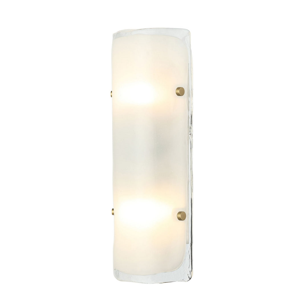 Varaluz Fairchild 385W02BNS Wall Sconce Light - Black/Polished Nickel/Satin Brass