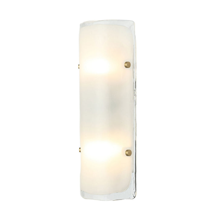 Varaluz Fairchild 385W02BNS Wall Sconce Light - Black/Polished Nickel/Satin Brass