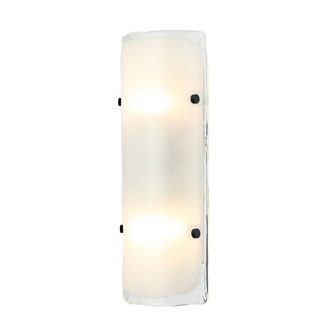Varaluz Fairchild 385W02BNS Wall Sconce Light - Black/Polished Nickel/Satin Brass