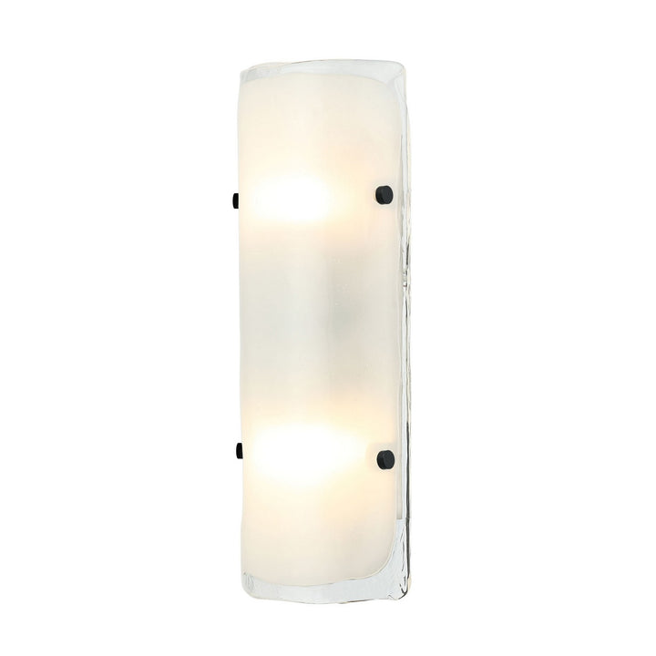 Varaluz Fairchild 385W02BNS Wall Sconce Light - Black/Polished Nickel/Satin Brass