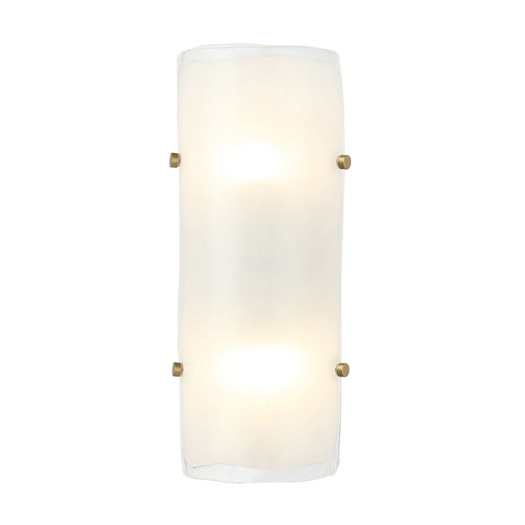 Varaluz Fairchild 385W02BNS Wall Sconce Light - Black/Polished Nickel/Satin Brass