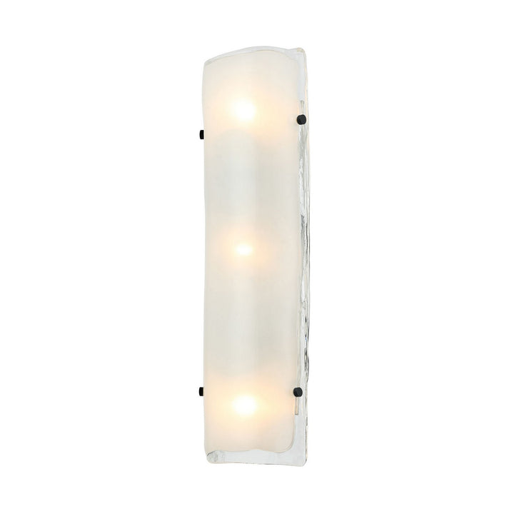 Varaluz Fairchild 385W03BNS Wall Sconce Light - Black/Polished Nickel/Satin Brass
