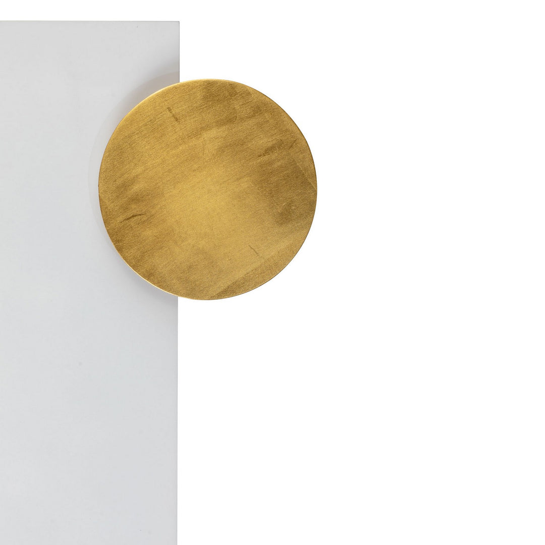 Varaluz Lighting 425WA90 Modern Danny Mirror Matte Black / Matte White / Silver And Gold Leaf