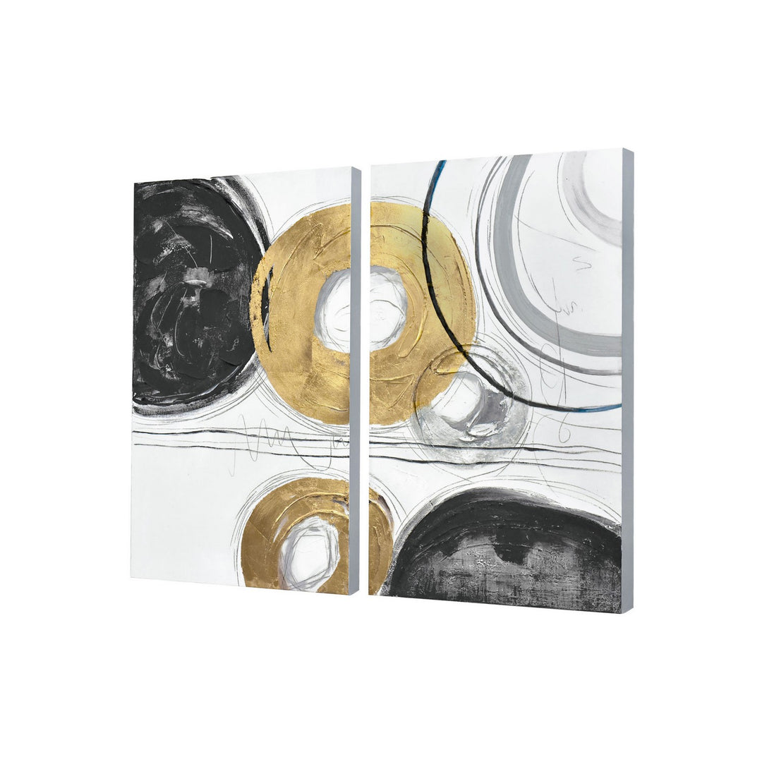 Varaluz Lighting 435WA10  Circle Gets The Square Mirror Multicolored