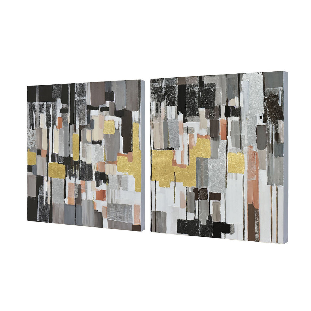 Varaluz Lighting 435WA11 Modern Leaf Of Faith Mirror Black