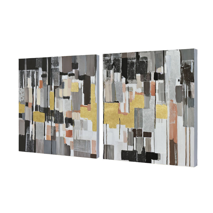 Varaluz Lighting 435WA11 Modern Leaf Of Faith Mirror Black