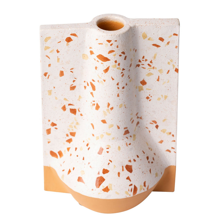 Varaluz Lighting 445VA09C Modern Urbino Home Decor White Terrazzo/Terracotta