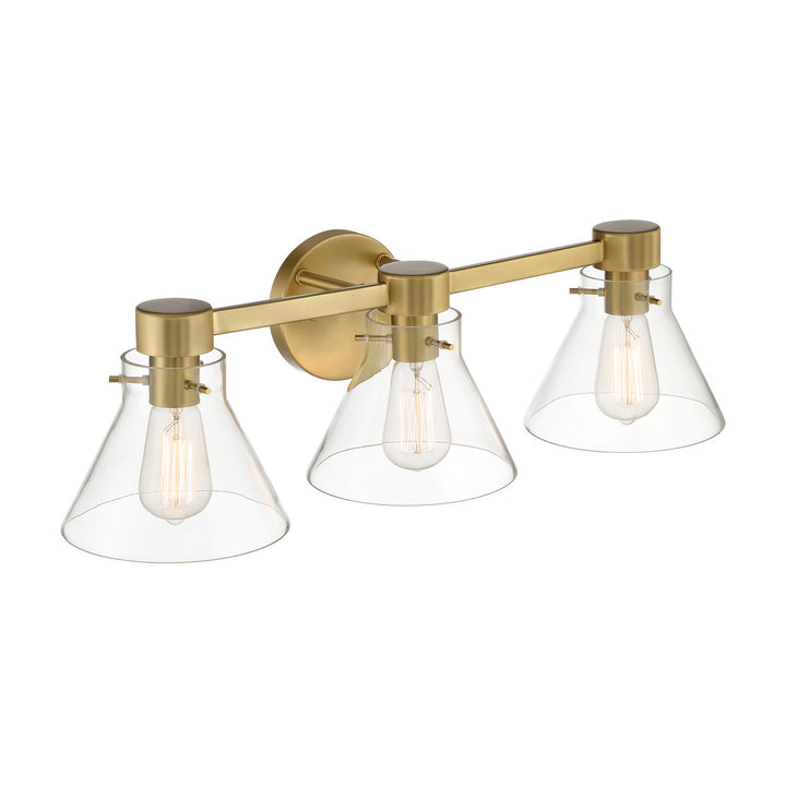 Designers Fountain Willow Creek (existing DF extension) D204M-3B-BG Bath Vanity Light 25 in. wide - Brushed Gold