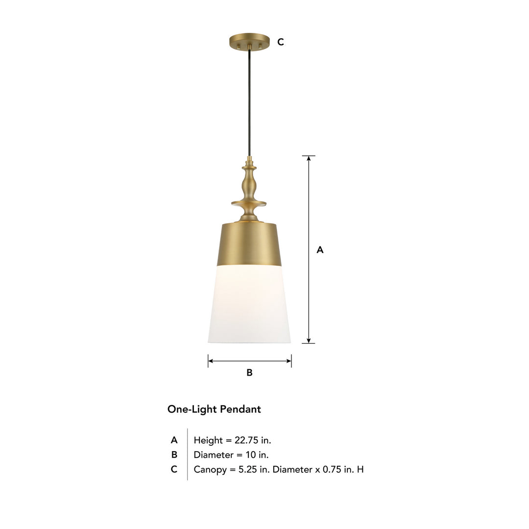 Designers Fountain Ava D281M-10P-BG Pendant Light - Brushed Gold