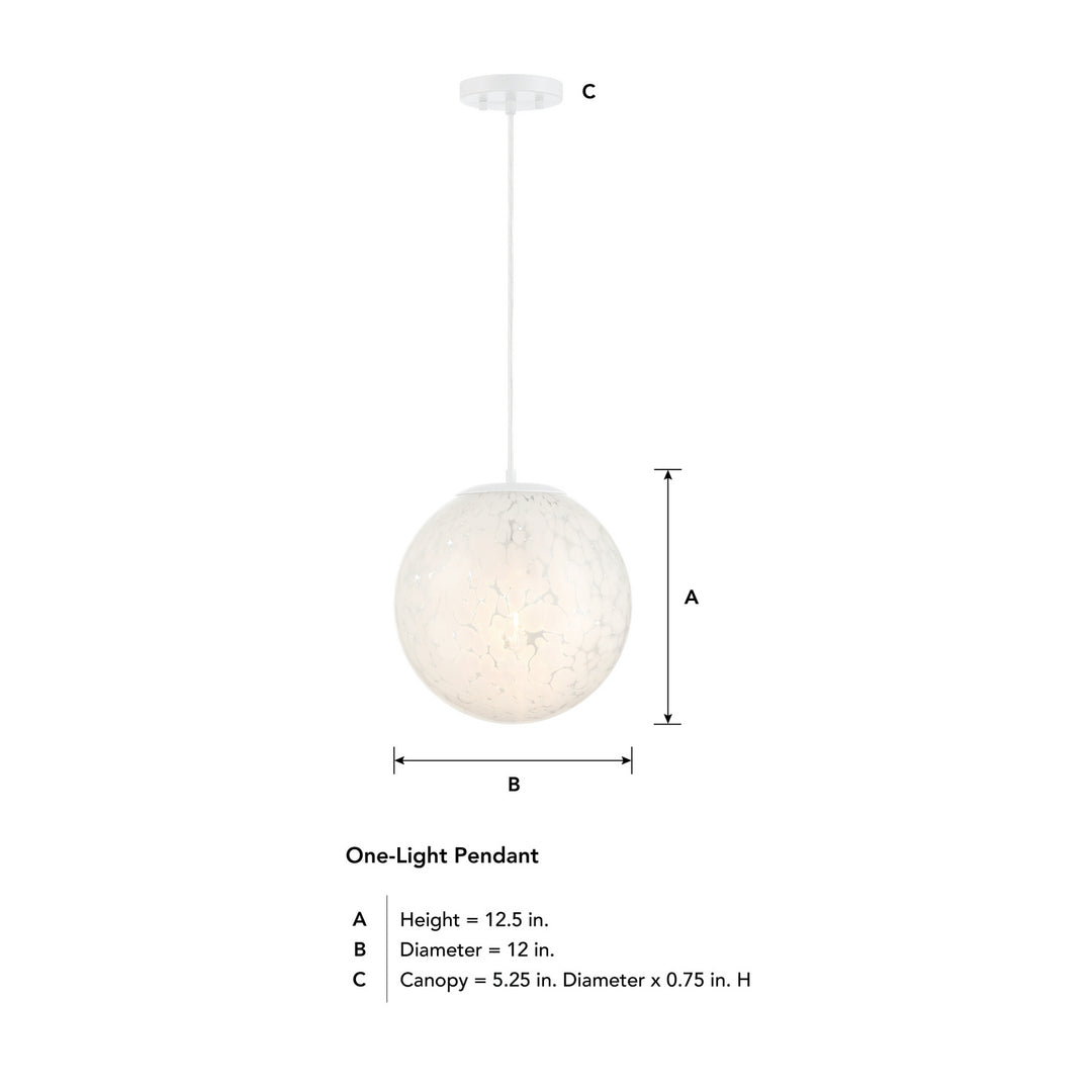 Designers Fountain Circo D282M-11P-MW Pendant Light - Matte White