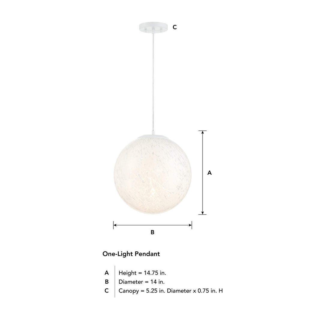 Designers Fountain Circo D282M-14P-MW Pendant Light - Matte White