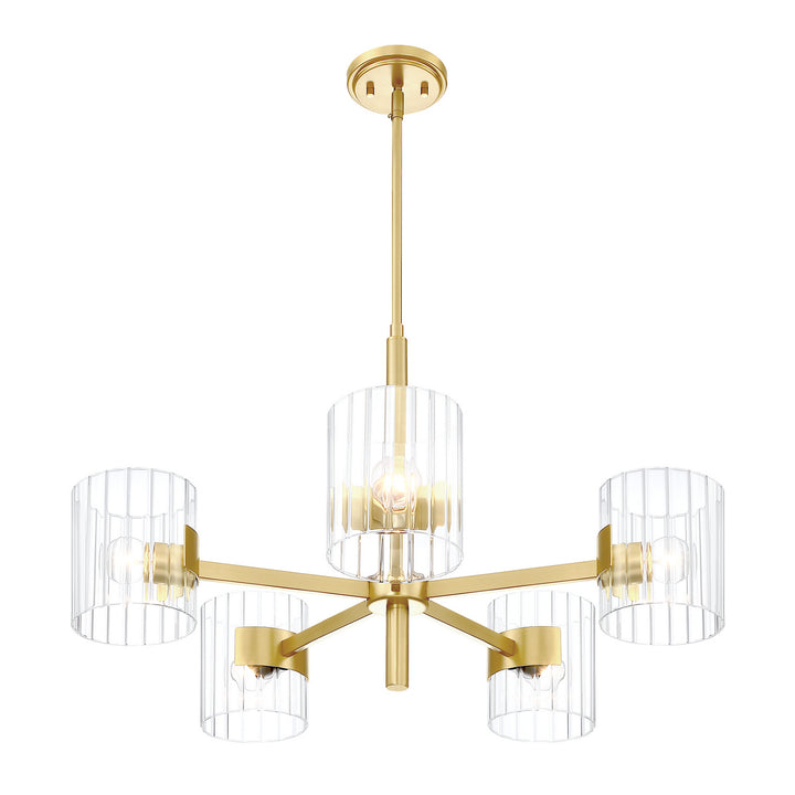 Designers Fountain Aries D284C-5CH-BG Chandelier Light - Brushed Gold