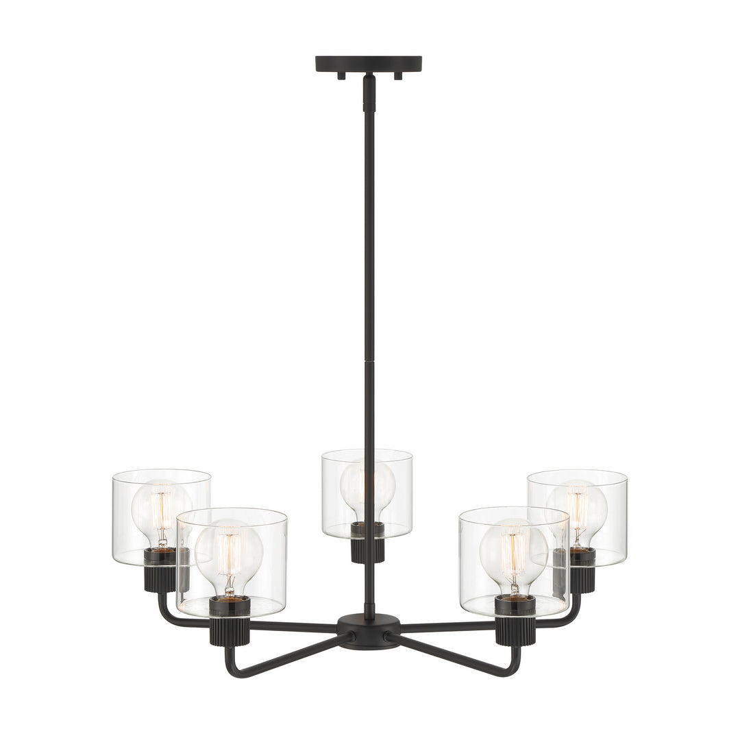 Designers Fountain Vibrato D285M-5CH-MB Chandelier Light - Matte Black