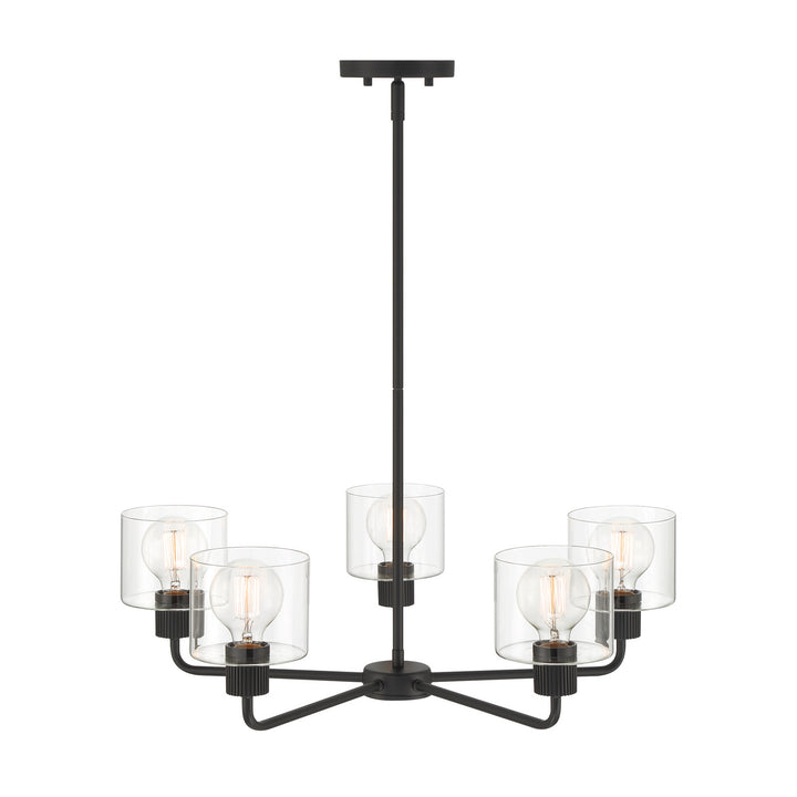 Designers Fountain Vibrato D285M-5CH-MB Chandelier Light - Matte Black