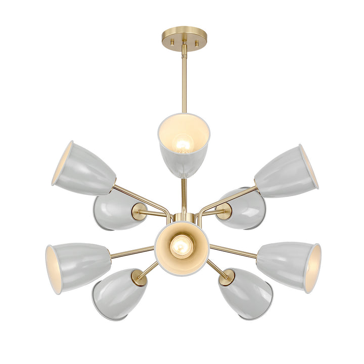 Designers Fountain Biba D287M-10CH-BG Chandelier Light - Brushed Gold