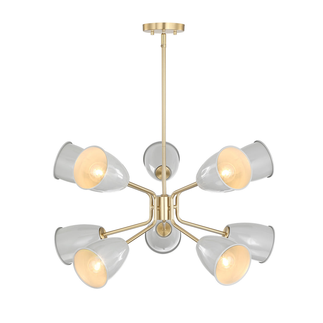 Designers Fountain Biba D287M-10CH-BG Chandelier Light - Brushed Gold