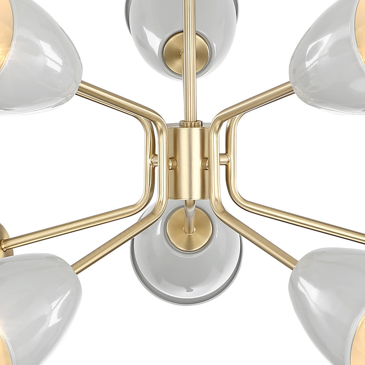 Designers Fountain Biba D287M-10CH-BG Chandelier Light - Brushed Gold