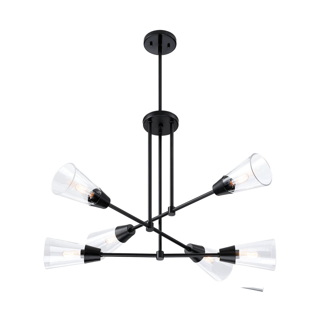 Designers Fountain Norro D290C-6CH-MB Chandelier Light - Matte Black