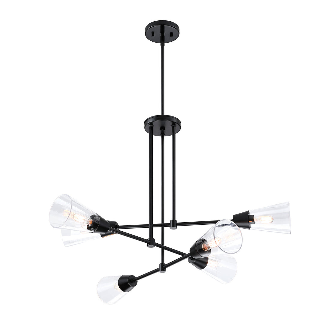 Designers Fountain Norro D290C-6CH-MB Chandelier Light - Matte Black