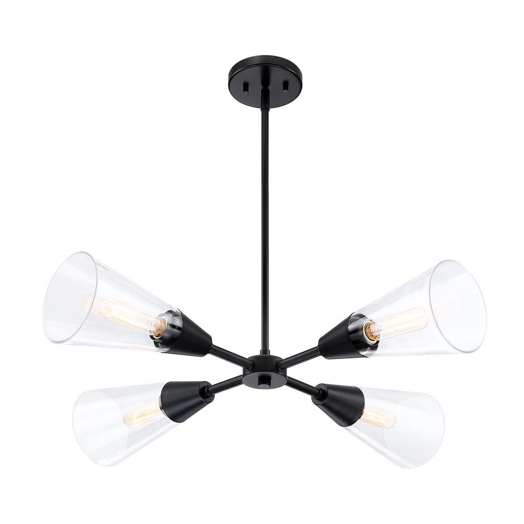 Designers Fountain Norro D290M-4CH-MB Chandelier Light - Matte Black