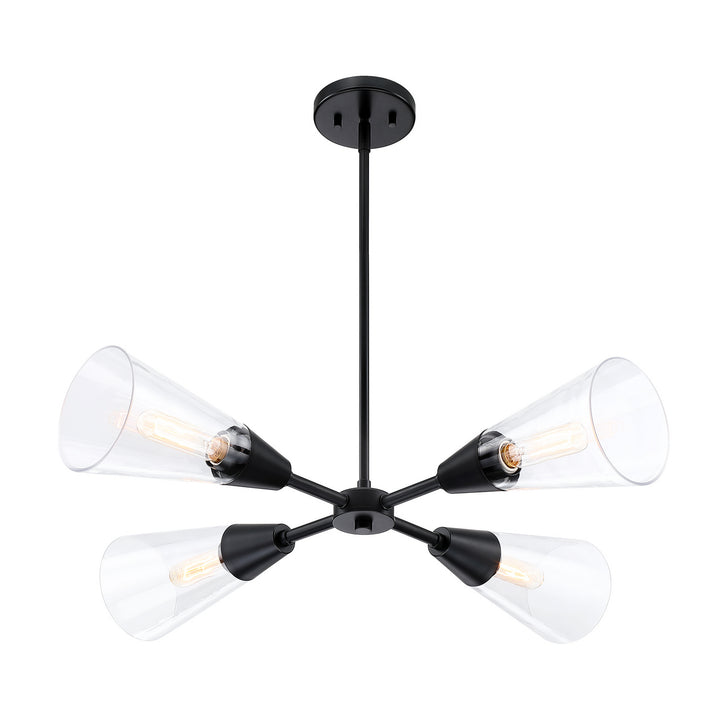 Designers Fountain Norro D290M-4CH-MB Chandelier Light - Matte Black