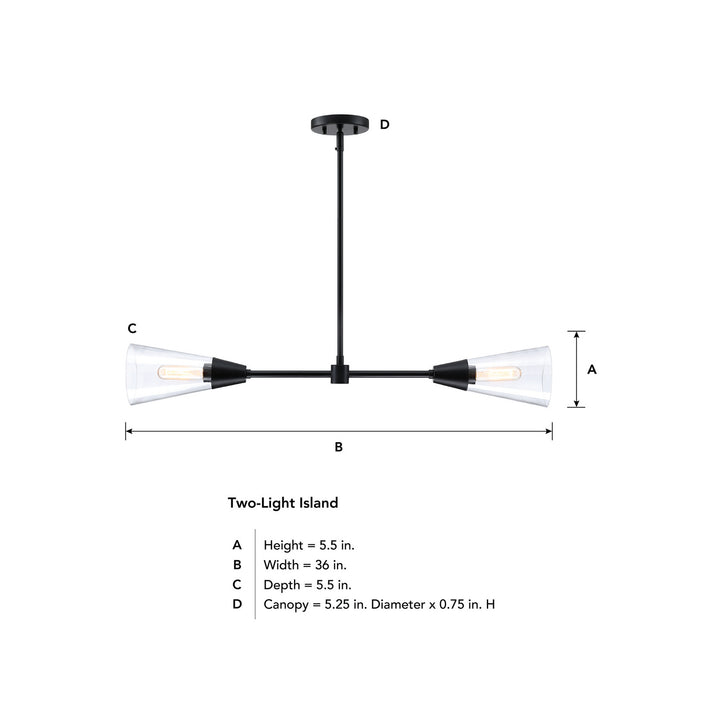 Designers Fountain Norro D290M-IS-MB Pendant Light - Matte Black
