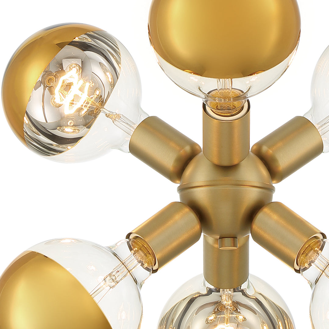 Designers Fountain Gambit D293M-7P-BG Chandelier Light - Brushed Gold