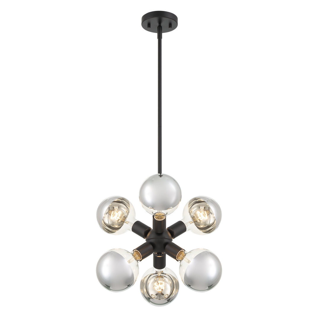 Designers Fountain Gambit D293M-7P-MB Chandelier Light - Matte Black