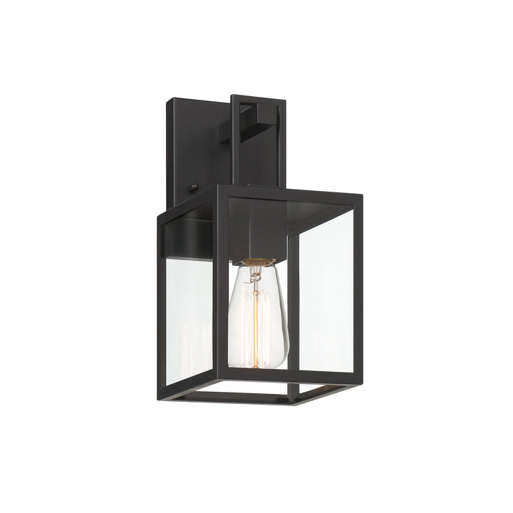Designers Fountain D297M-6EW-MB Preston One Light Wall Lantern Outdoor Black