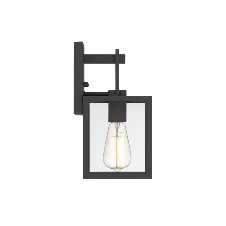 Designers Fountain D297M-6EW-MB Preston One Light Wall Lantern Outdoor Black