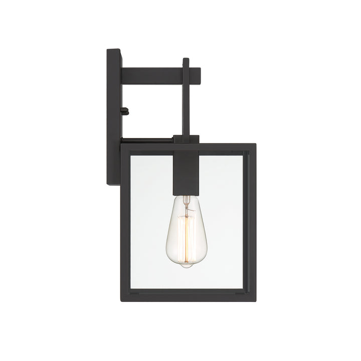 Designers Fountain D297M-8EW-MB Preston One Light Wall Lantern Outdoor Black