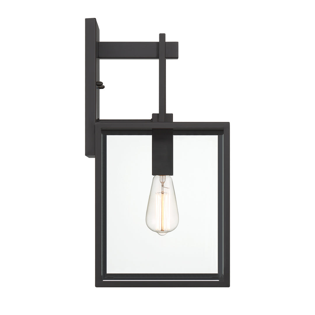Designers Fountain D297M-9EW-MB Preston One Light Wall Lantern Outdoor Black