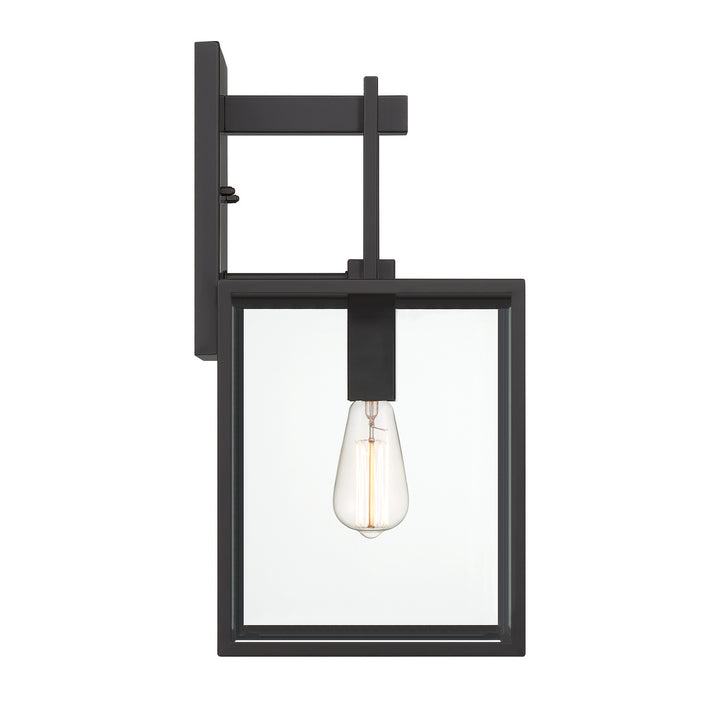 Designers Fountain D297M-9EW-MB Preston One Light Wall Lantern Outdoor Black