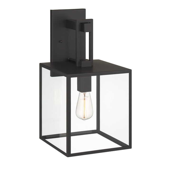 Designers Fountain D297M-9EW-MB Preston One Light Wall Lantern Outdoor Black