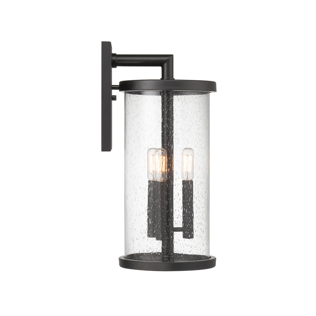 Designers Fountain D298C-8EW-MB Otto Three Light Wall Lantern Outdoor Black