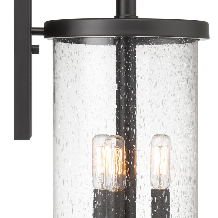 Designers Fountain D298C-8EW-MB Otto Three Light Wall Lantern Outdoor Black