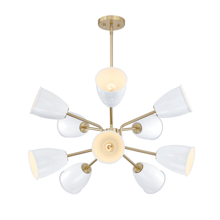 Designers Fountain Biba D300M-10CH-BG Chandelier Light - Brushed Gold