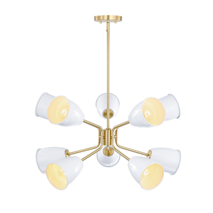 Designers Fountain Biba D300M-10CH-BG Chandelier Light - Brushed Gold