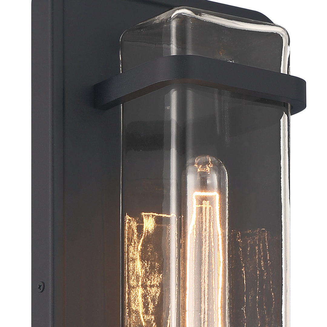 Designers Fountain D303M-7EW-BK Pearl Street One Light Wall Lantern Outdoor Black