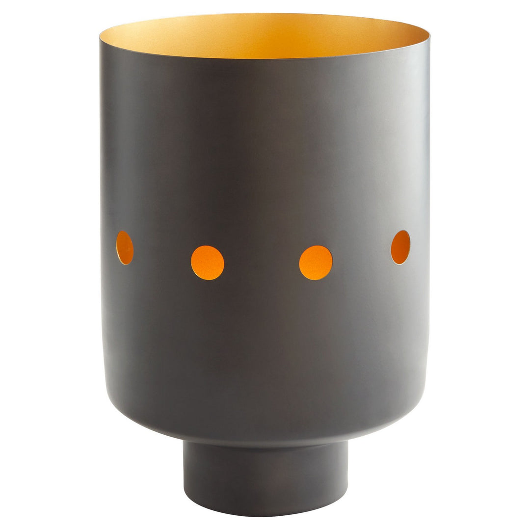 Cyan 11521 Vases & Planters - Black And Brass