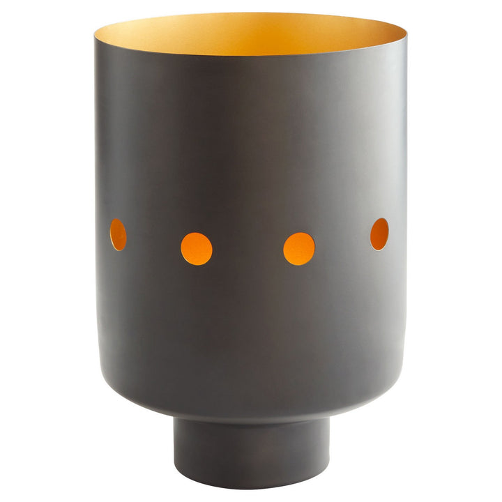 Cyan 11521 Vases & Planters - Black And Brass