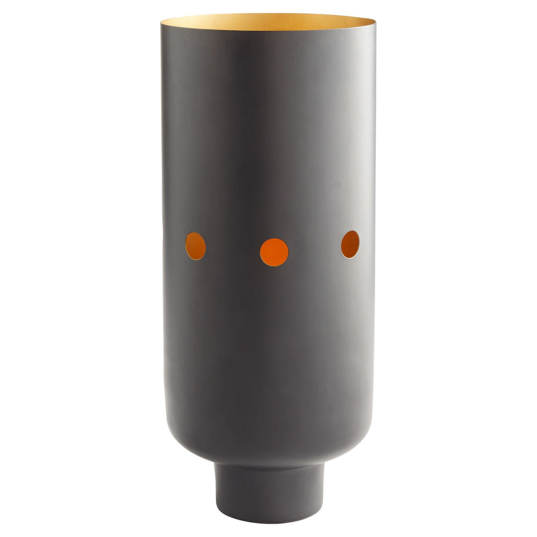 Cyan 11522 Vases & Planters - Black And Brass