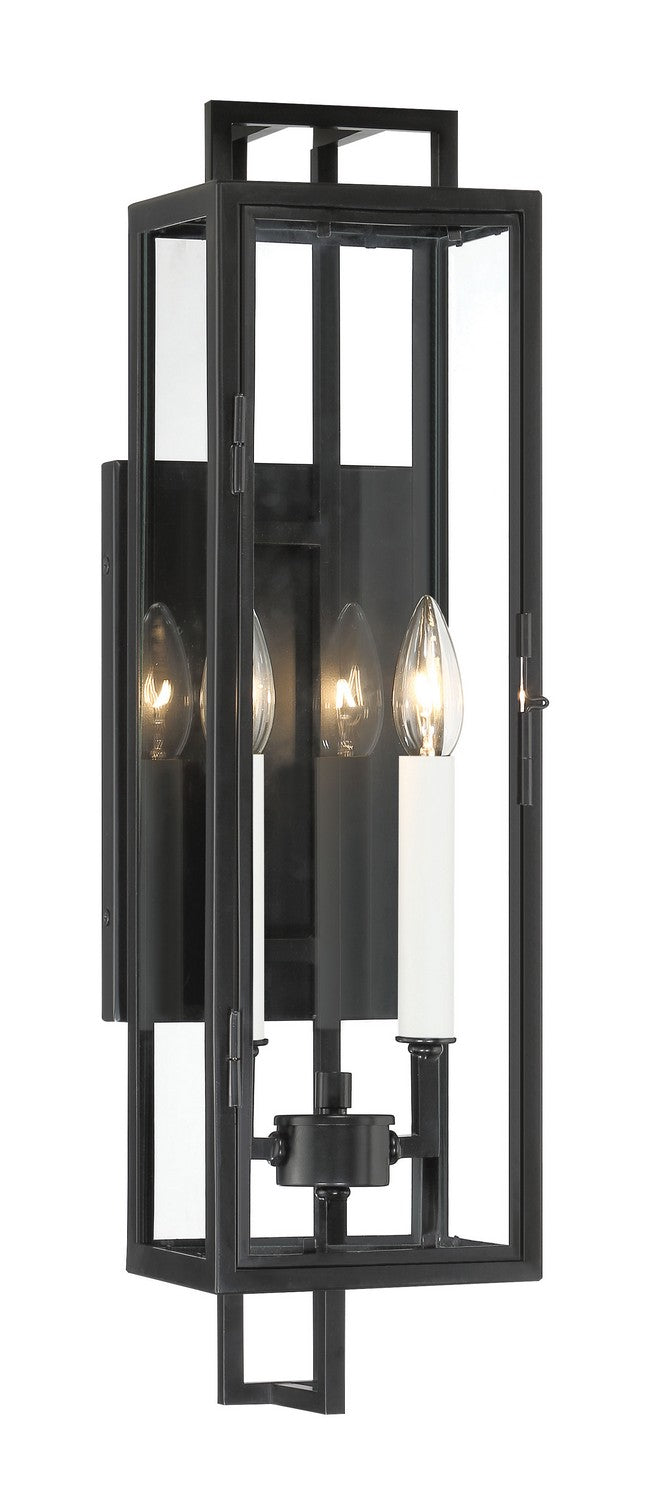 Minka-Lavery Lighting 73330-66A Knoll Road Two Light Outdoor Wall Mount Outdoor Black