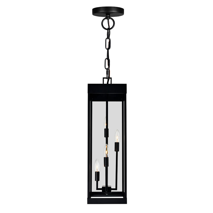 Cwi Lighting 1695P8-4-101  Windsor Outdoor Black